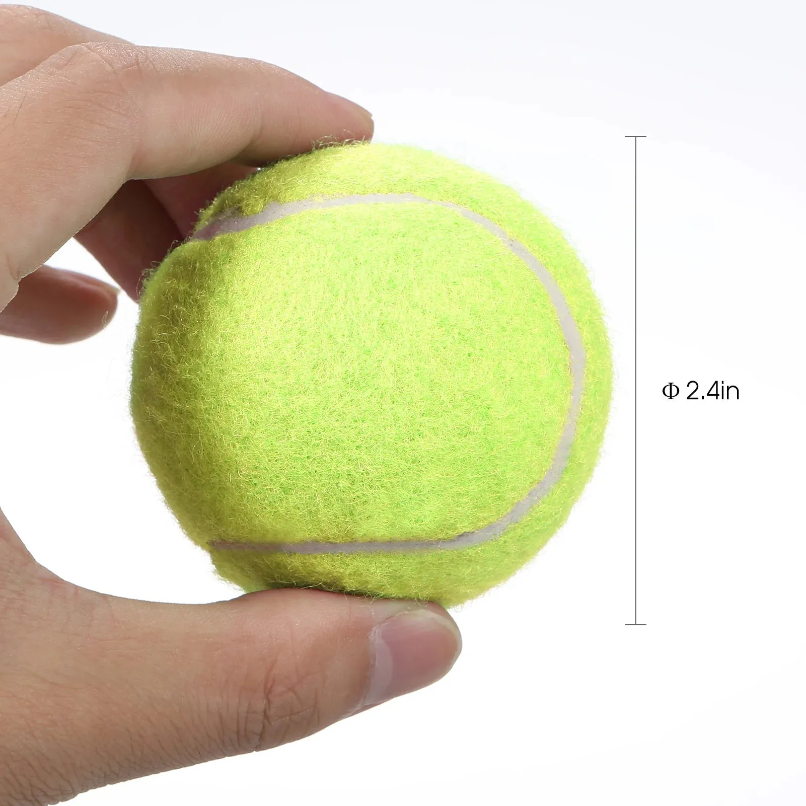 12 Packs Pressure Matching and Training Tennis Balls Natural Rubber Tennis Balls