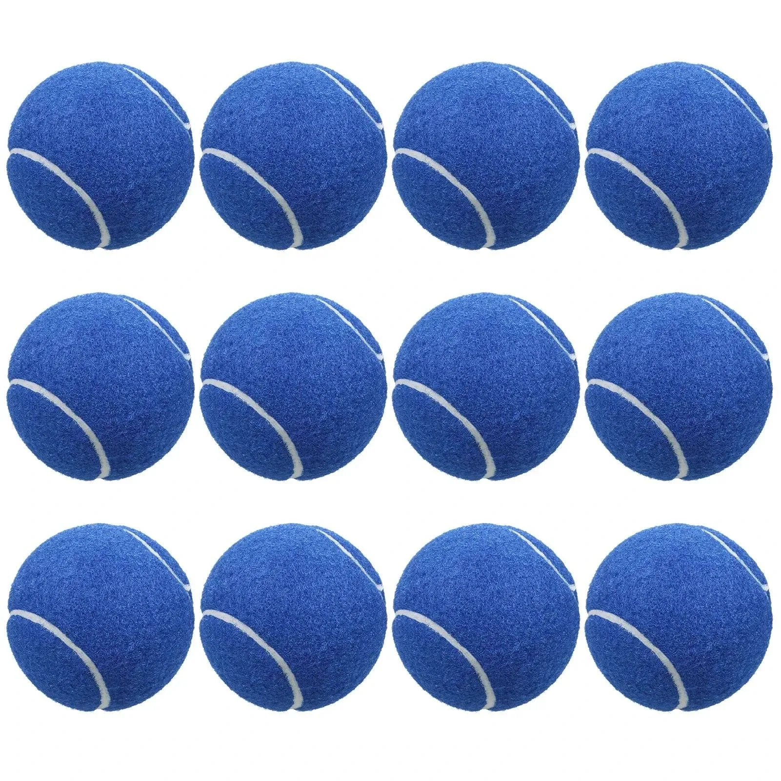 12 Packs Pressure Matching and Training Tennis Balls Natural Rubber Tennis Balls
