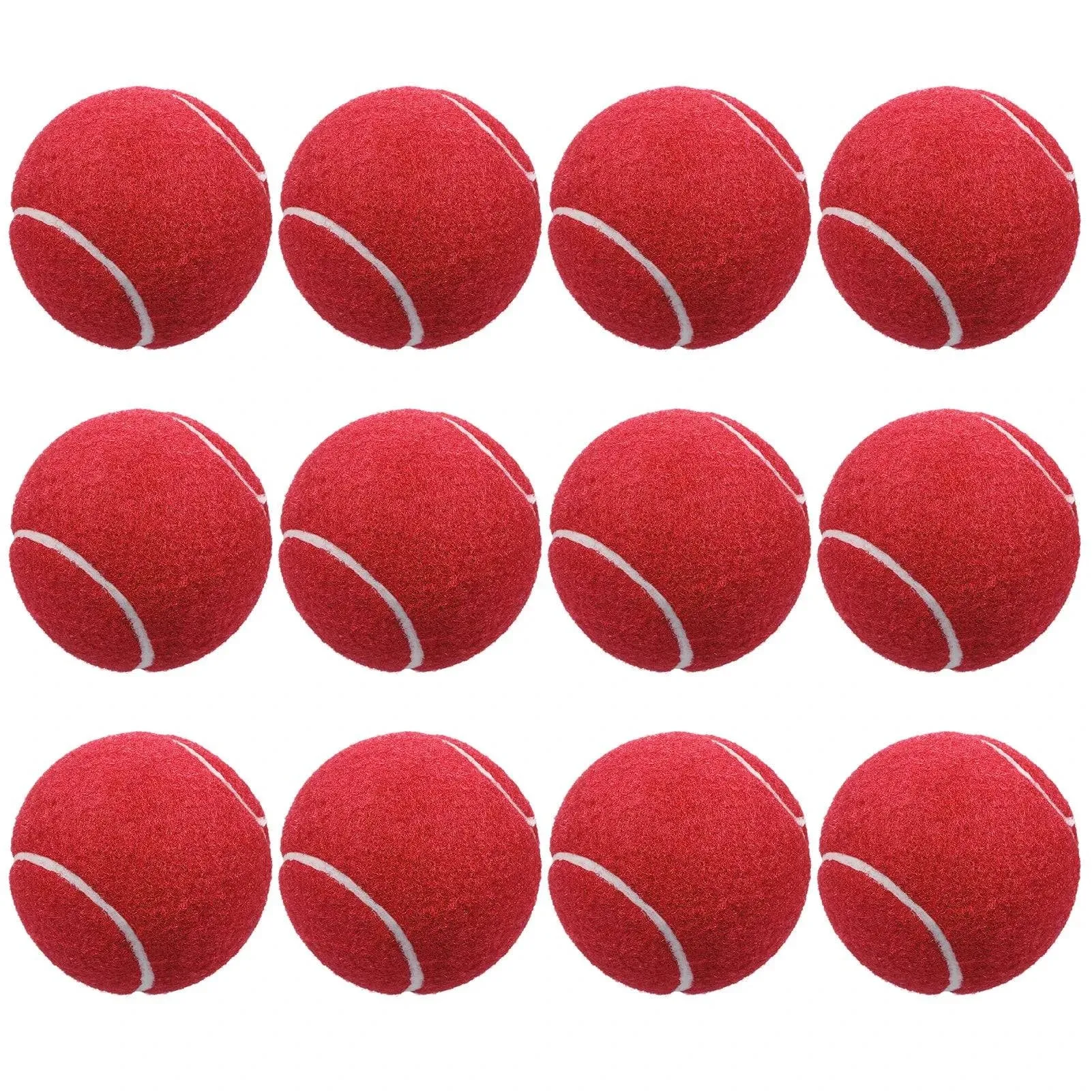 12 Packs Pressure Matching and Training Tennis Balls Natural Rubber Tennis Balls
