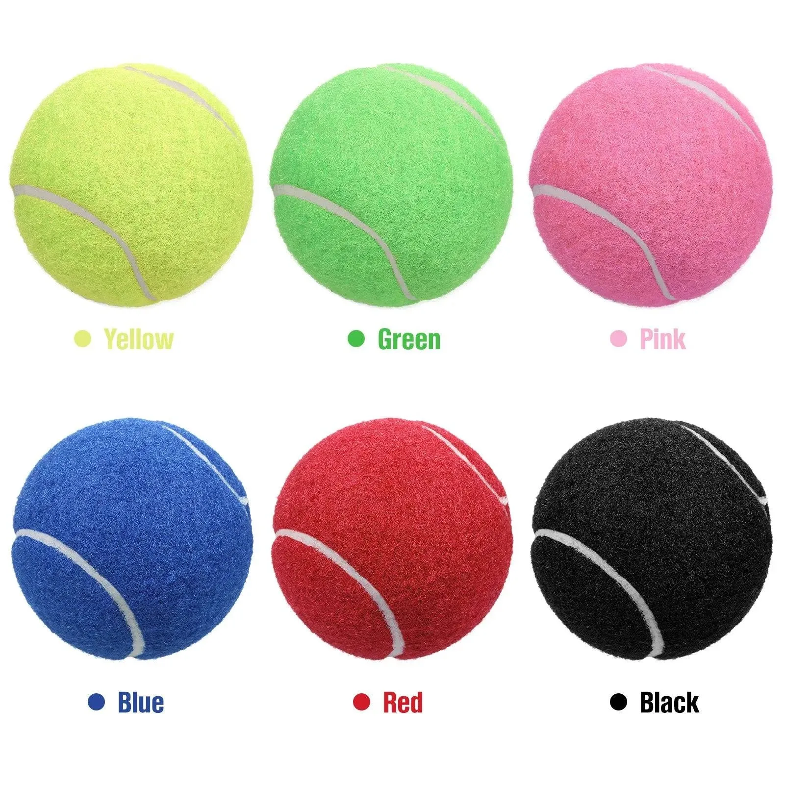 12 Packs Pressure Matching and Training Tennis Balls Natural Rubber Tennis Balls