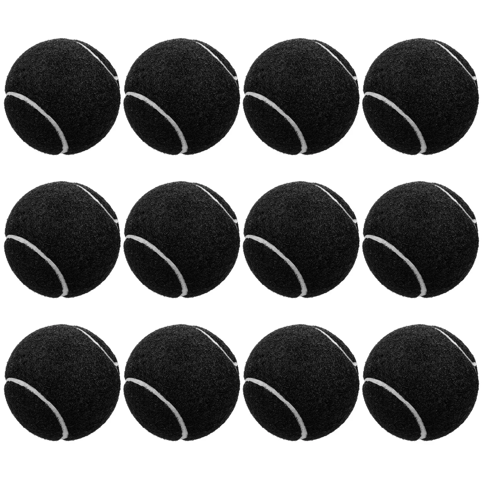 12 Packs Pressure Matching and Training Tennis Balls Natural Rubber Tennis Balls