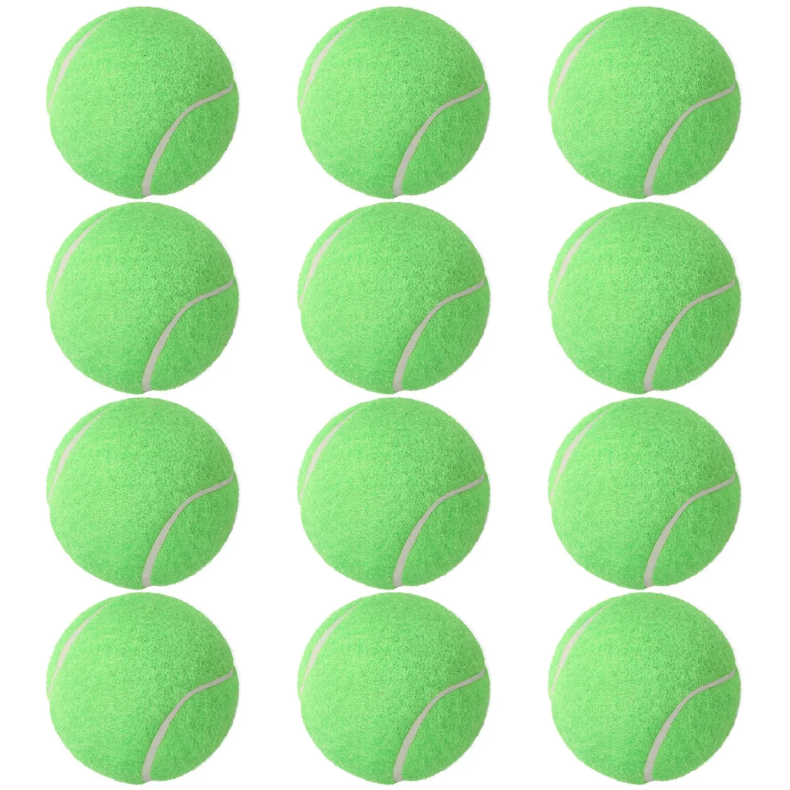 12 Packs Pressure Matching and Training Tennis Balls Natural Rubber Tennis Balls