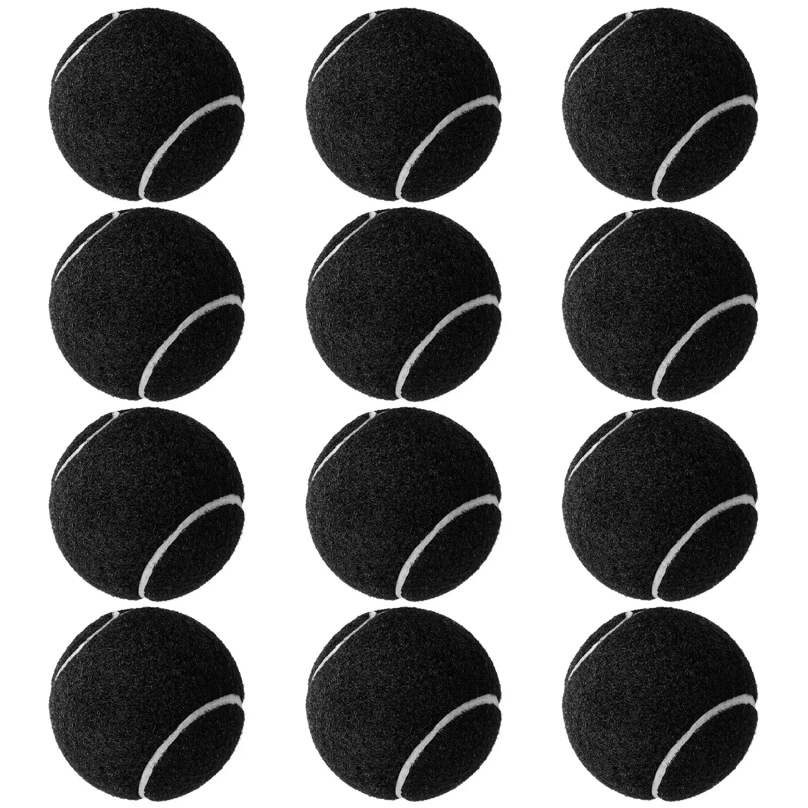 12 Packs Pressure Matching and Training Tennis Balls Natural Rubber Tennis Balls