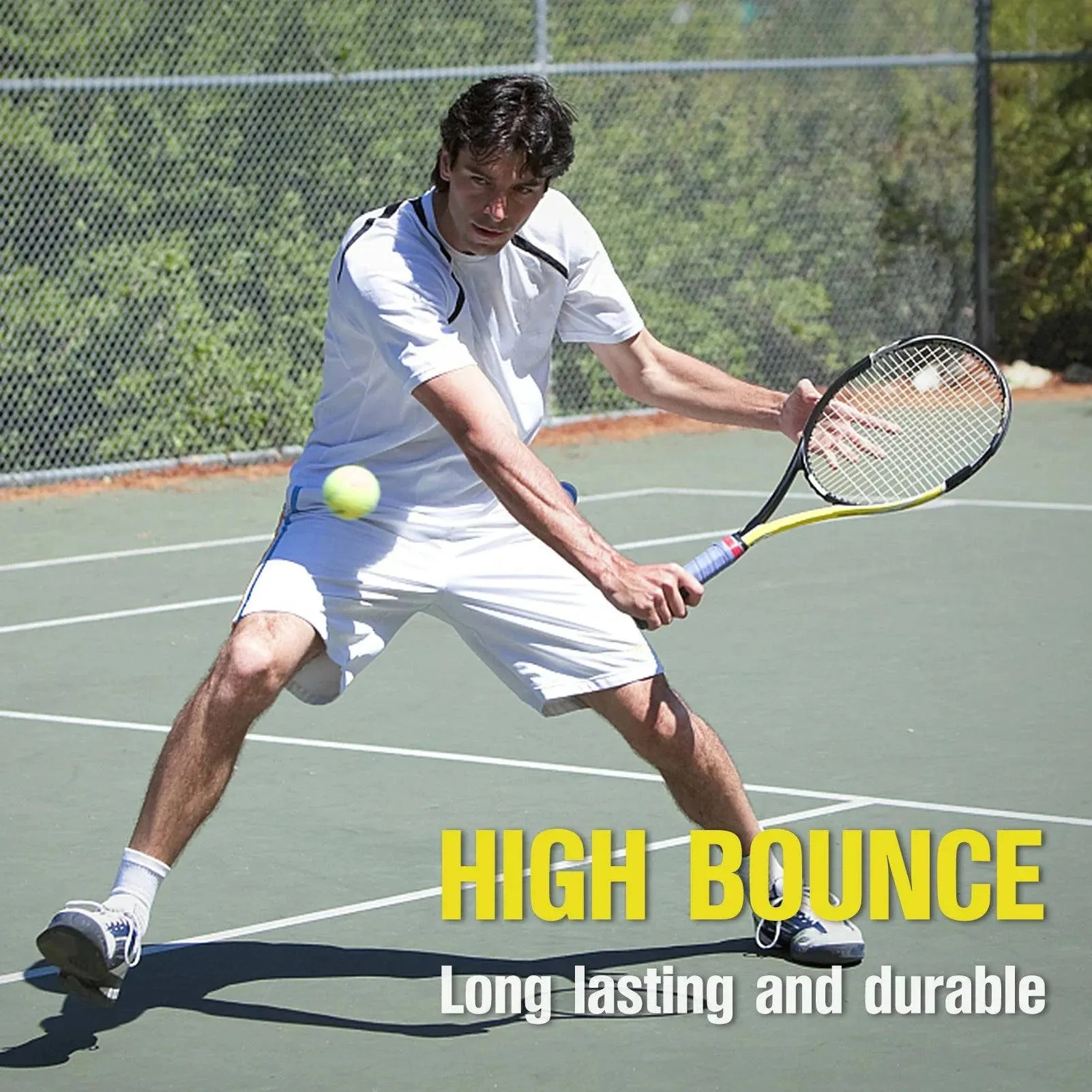 12 Packs Pressure Matching and Training Tennis Balls Natural Rubber Tennis Balls