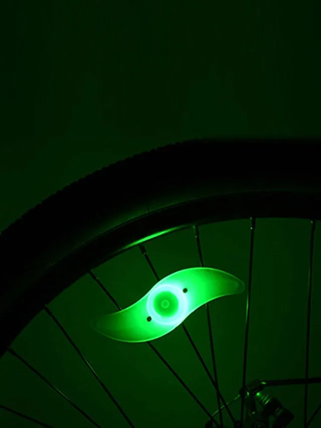 2pcs LED Bike Light Safety Light Wheel Lights Mountain Bike MTB Bicycle Cycling Waterproof Multiple Modes CR2032 Battery Cycling / Bike / IPX-4