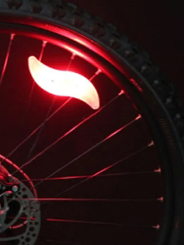 2pcs LED Bike Light Safety Light Wheel Lights Mountain Bike MTB Bicycle Cycling Waterproof Multiple Modes CR2032 Battery Cycling / Bike / IPX-4