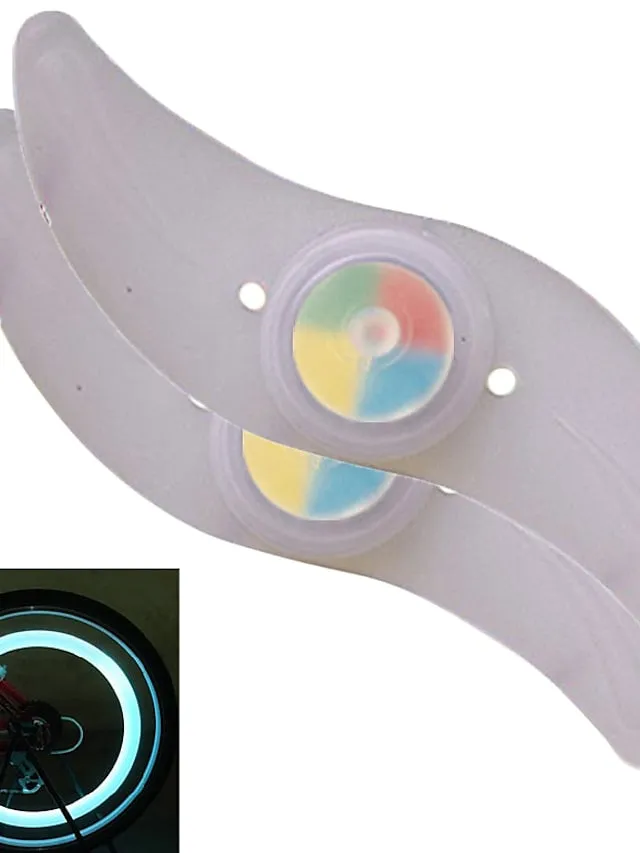 2pcs LED Bike Light Safety Light Wheel Lights Mountain Bike MTB Bicycle Cycling Waterproof Multiple Modes CR2032 Battery Cycling / Bike / IPX-4