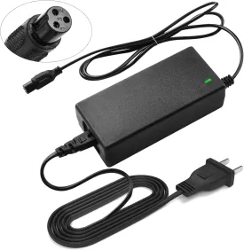 42V 2A Battery Charger 3 Prong Inline Connector Universal Power Supply for 36V Lithium Battery, 36V Pocket Mod, 36Volts Sports Mod Power Supply
