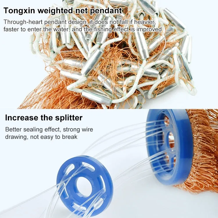 480 Flying Disc Monofilament Fishing Net, Height: 2.4m