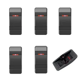 6 Pack Marine Boat Rocker Switch Cover Cap for Carling Actuator/Rocker Switch Dashboard (Red Lens)