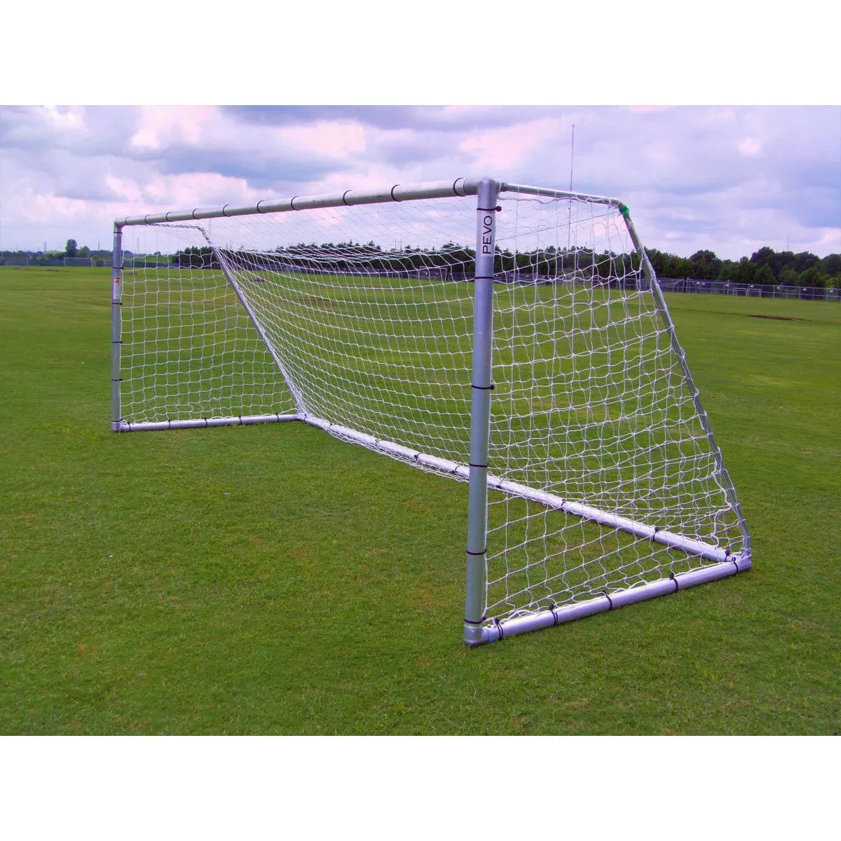 6.5' x 18.5' Pevo  Economy Series Soccer Goals