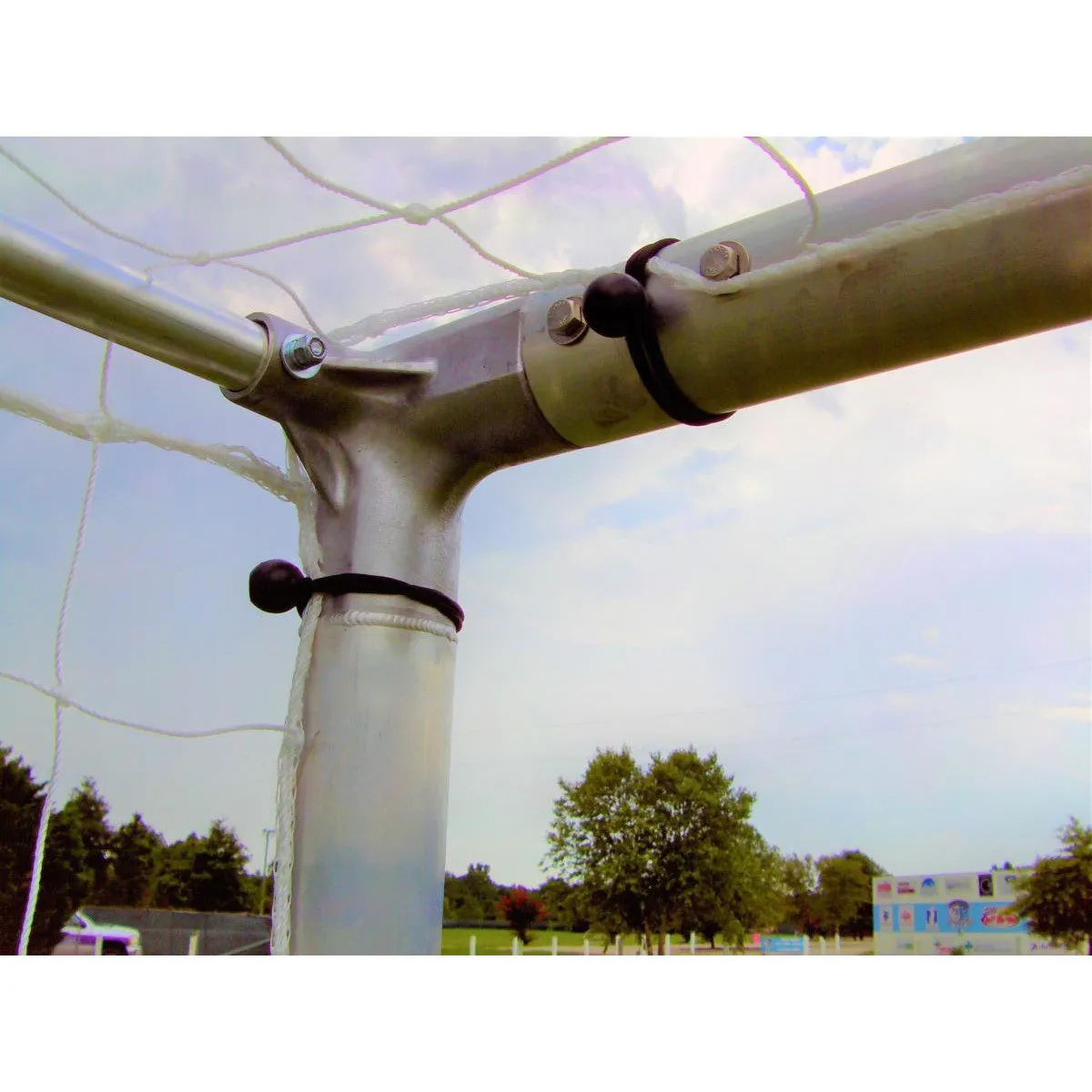 6.5' x 18.5' Pevo  Economy Series Soccer Goals