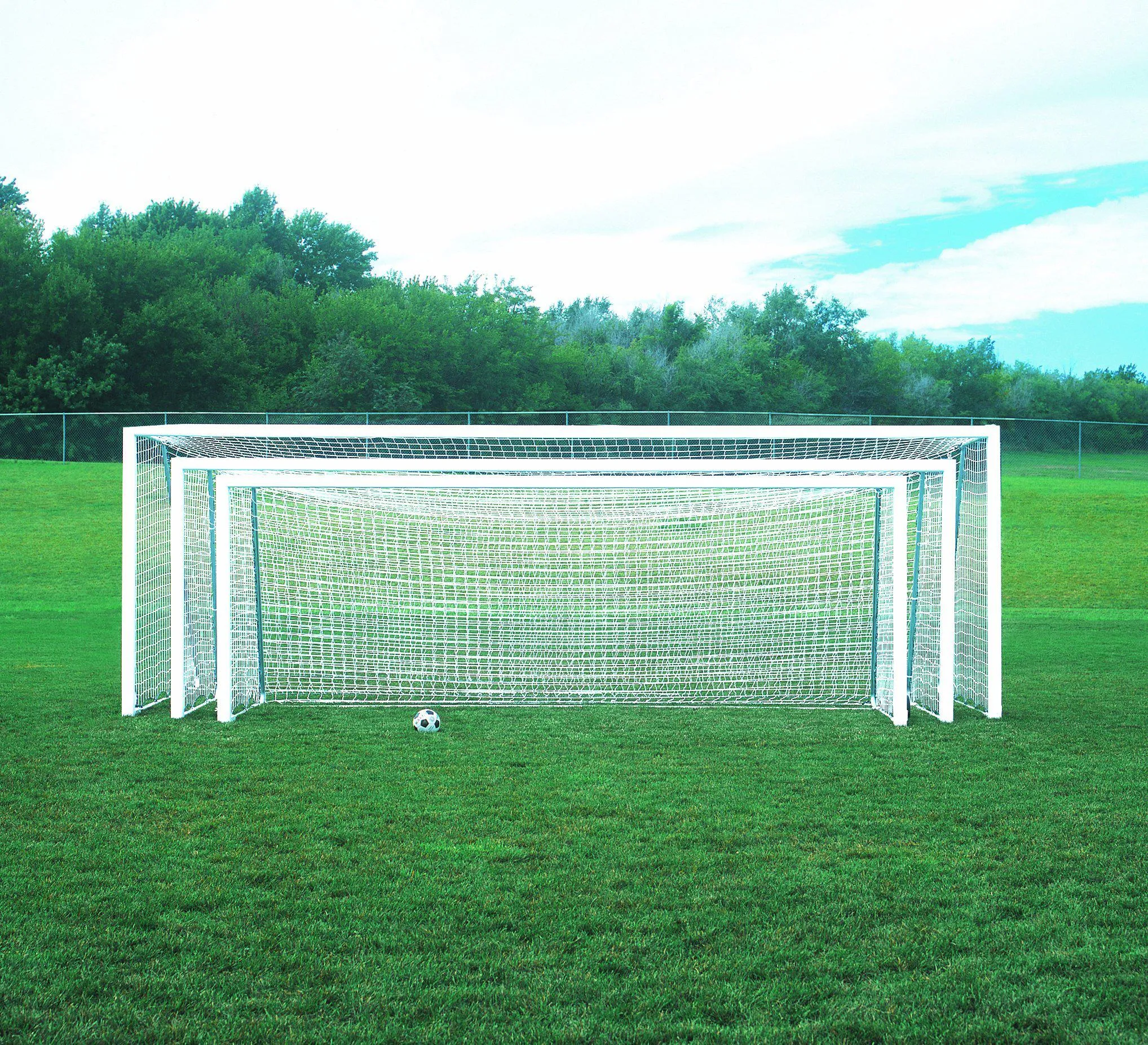 7' x 21' Bison 4" Square ShootOut Soccer Goals (pair)