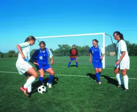 7' x 21' Bison 4" Square ShootOut Soccer Goals (pair)