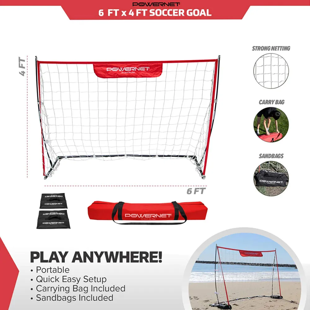 8' x 4' Ultra Lightweight Soccer Goal