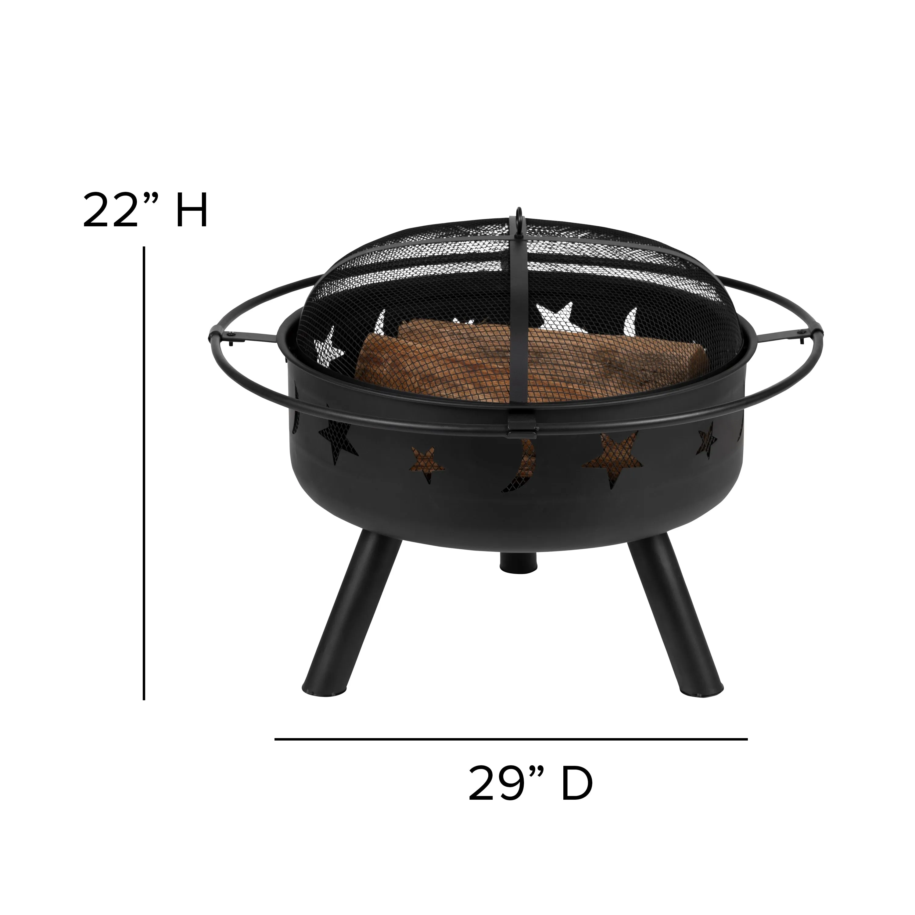Adirondack Chair & Fire Pit JJ-C145014-32D-GRN-GG