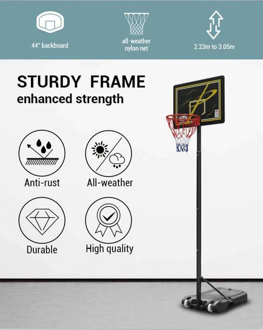 Adjustable Basketball Hoop 1.6 to 2.1m