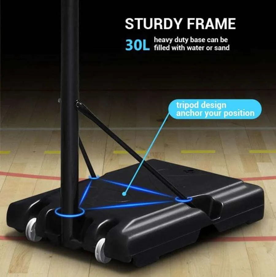 Adjustable Basketball Hoop 1.6 to 2.1m