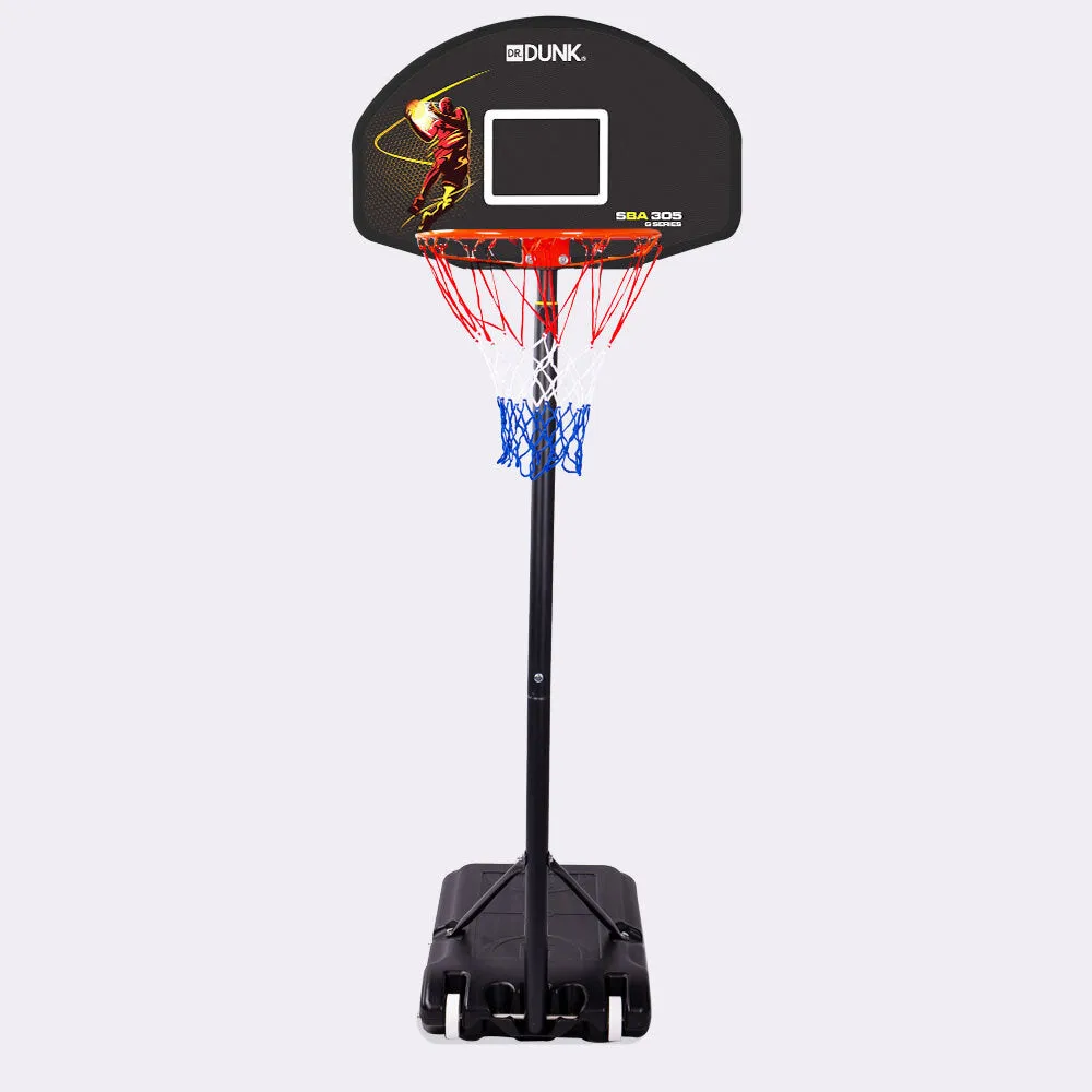 Adjustable Basketball Hoop Stand, Steel Frame, Portable - Dr.Dunk