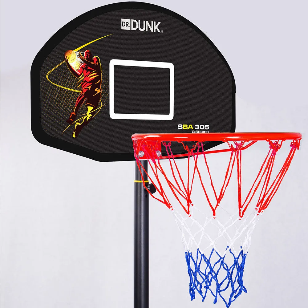 Adjustable Basketball Hoop Stand, Steel Frame, Portable - Dr.Dunk