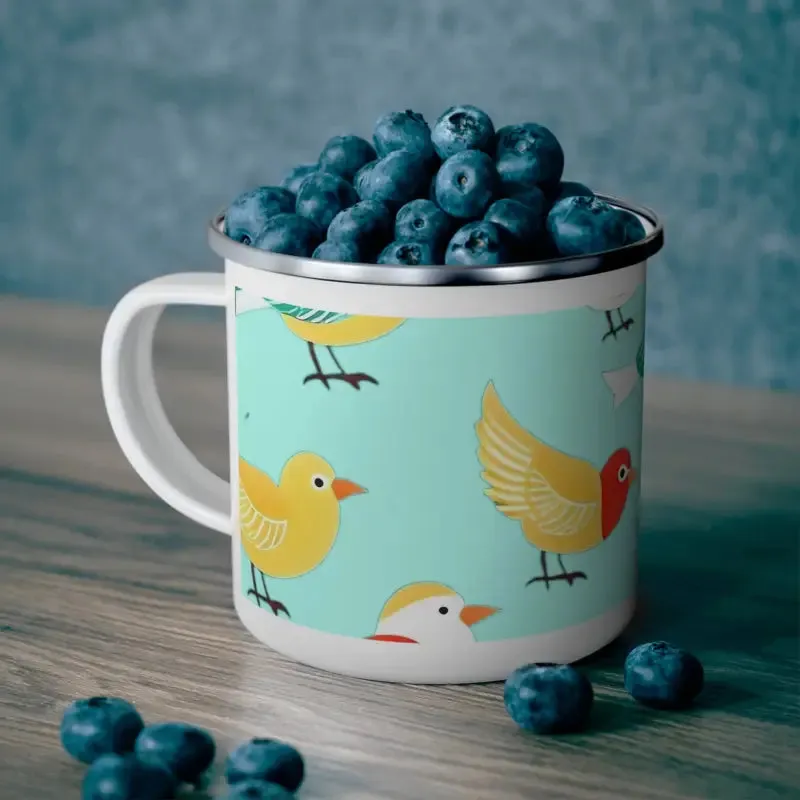 Adventure-ready Enamel Camping Mug for Outdoor Fun