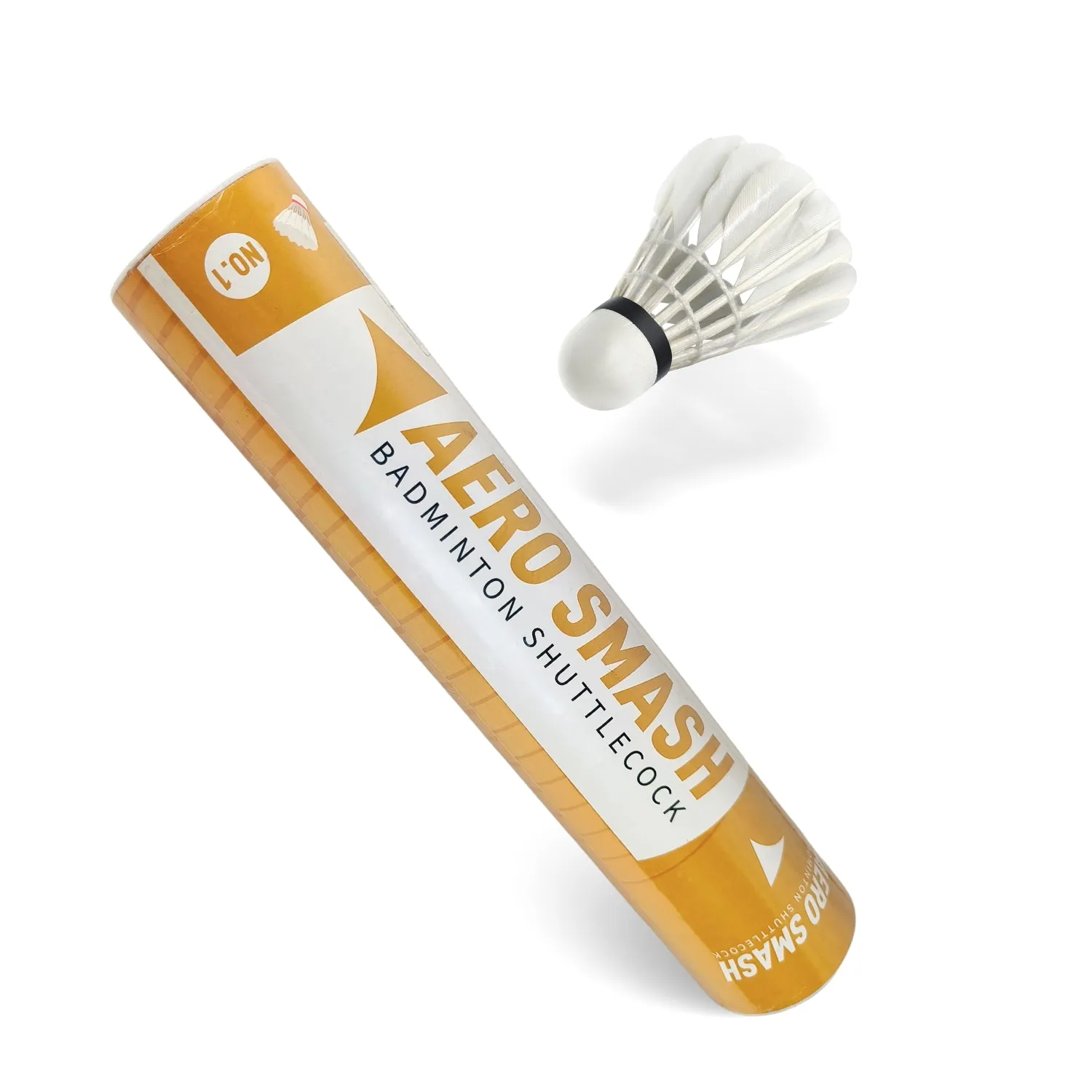 Aero Smash NO. 1 Badminton Feather Shuttlecock, Speed 77