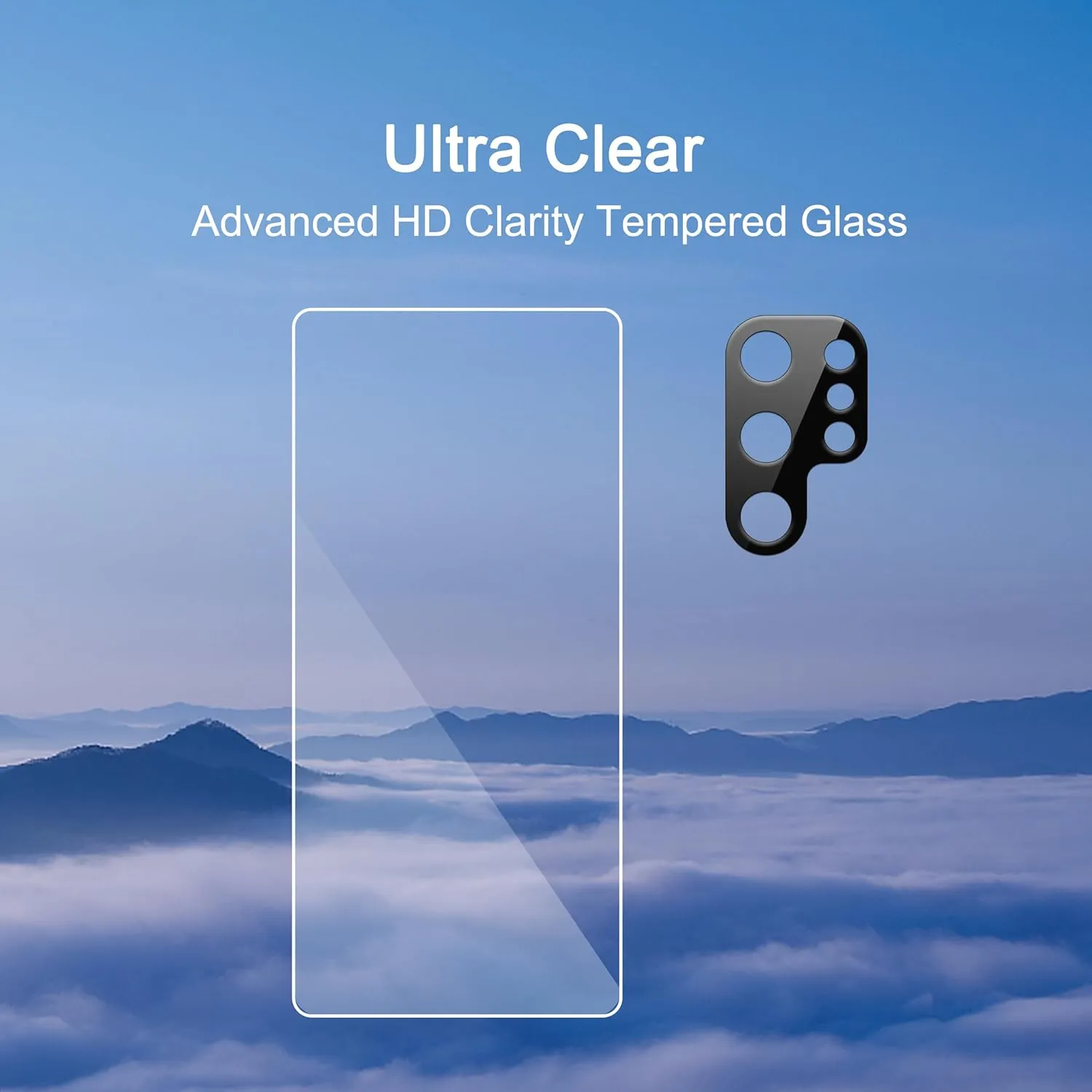 Ailun Glass Screen Protector for Galaxy S25 Ultra [6.9 Inch] 3Pack   3Pack Camera Lens Tempered Glass Fingerprint Unlock 0.25mm Ultra Clear Anti-Scratch Case Friendly [Not For S25/S25 Plus]