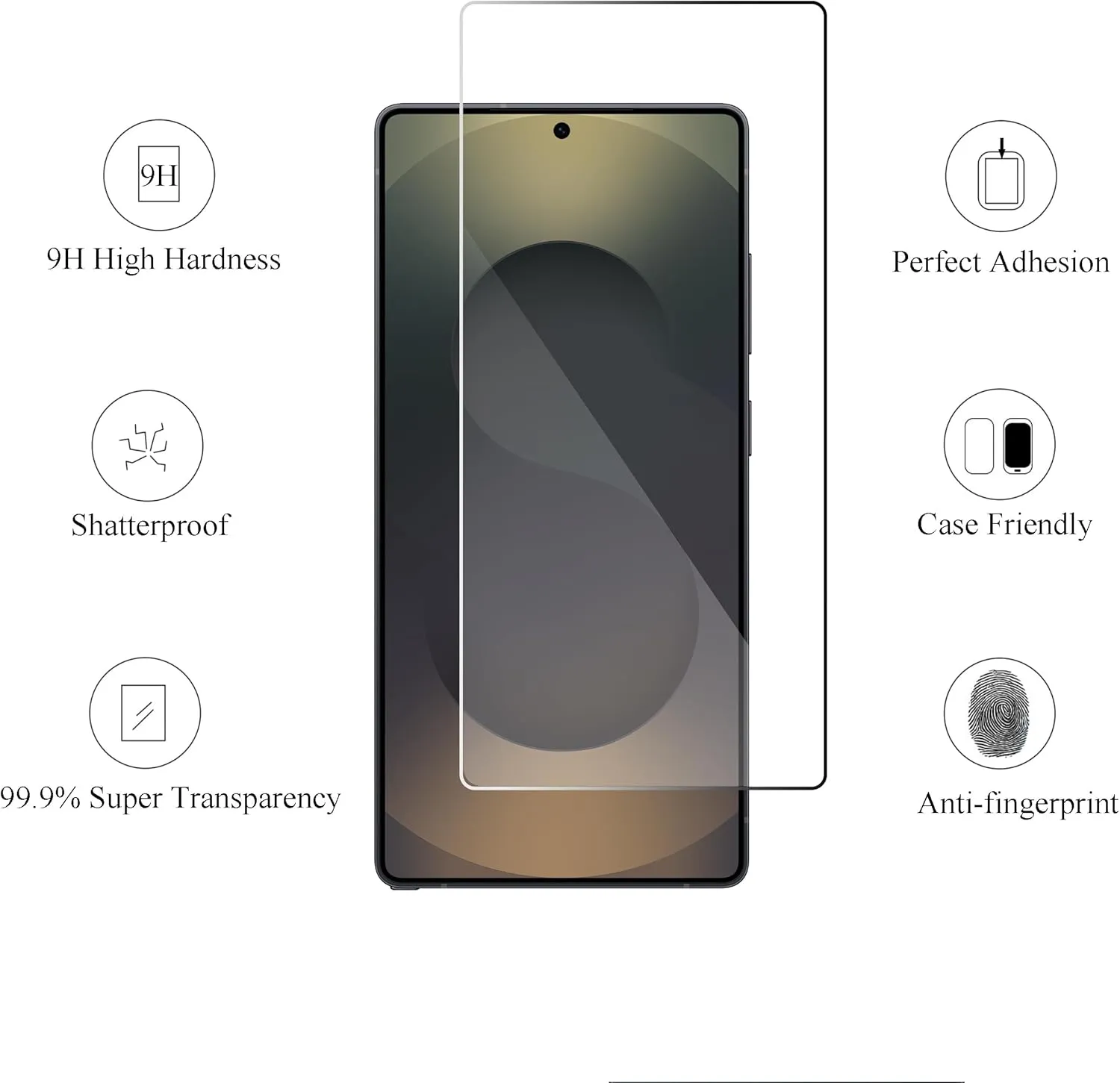 Ailun Glass Screen Protector for Galaxy S25 Ultra [6.9 Inch] 3Pack   3Pack Camera Lens Tempered Glass Fingerprint Unlock 0.25mm Ultra Clear Anti-Scratch Case Friendly [Not For S25/S25 Plus]