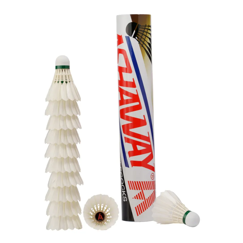 ASHAWAY SHUTTLECOCK BLACK (FEATHER)