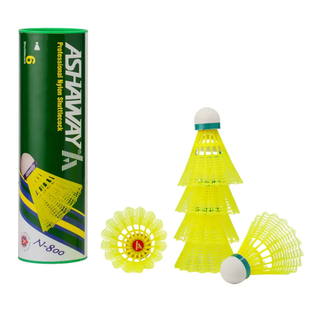 ASHAWAY SHUTTLECOCK N-800 NYLON BADMINTON (PACK OF 5)