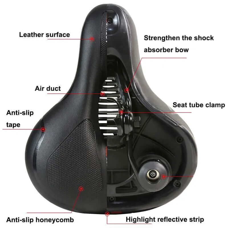 Bike Saddle Bike Seat Blue Confortable Ride