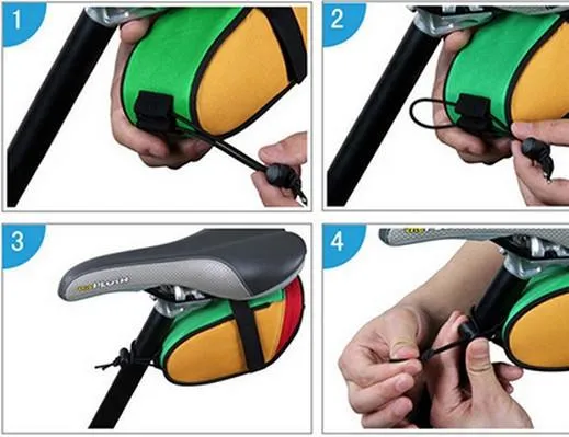 Bike Seat Pouch With Reflective Strip