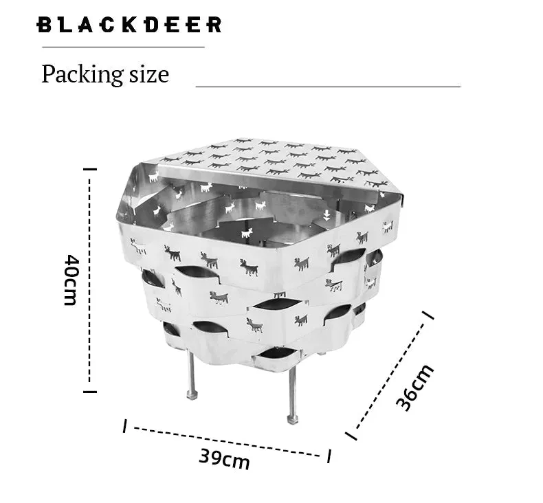 BLACKDEER  Lu Stainless Steel Fire Pit