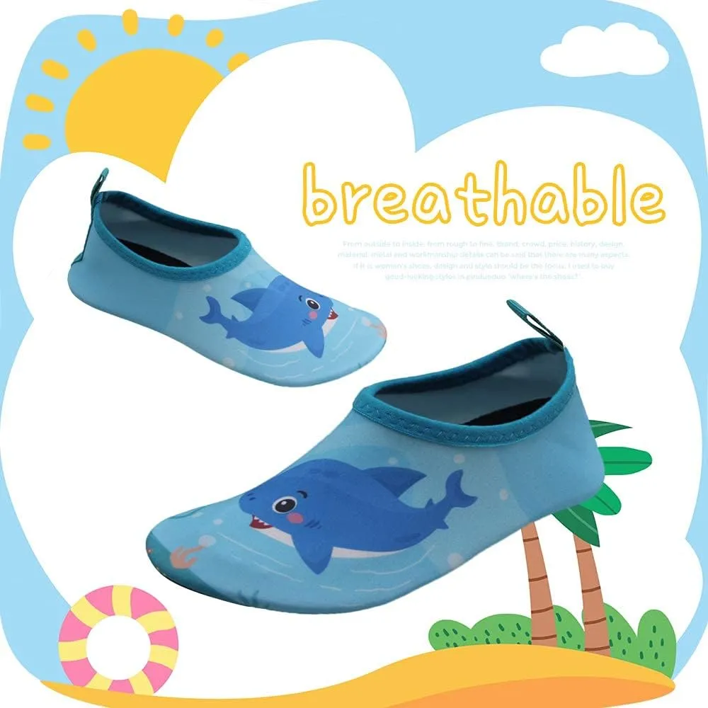 BomKinta Kids Water Shoes Boys Girls Barefoot Quick Dry Non-Slip Aqua Socks for Beach Swimming Pool
