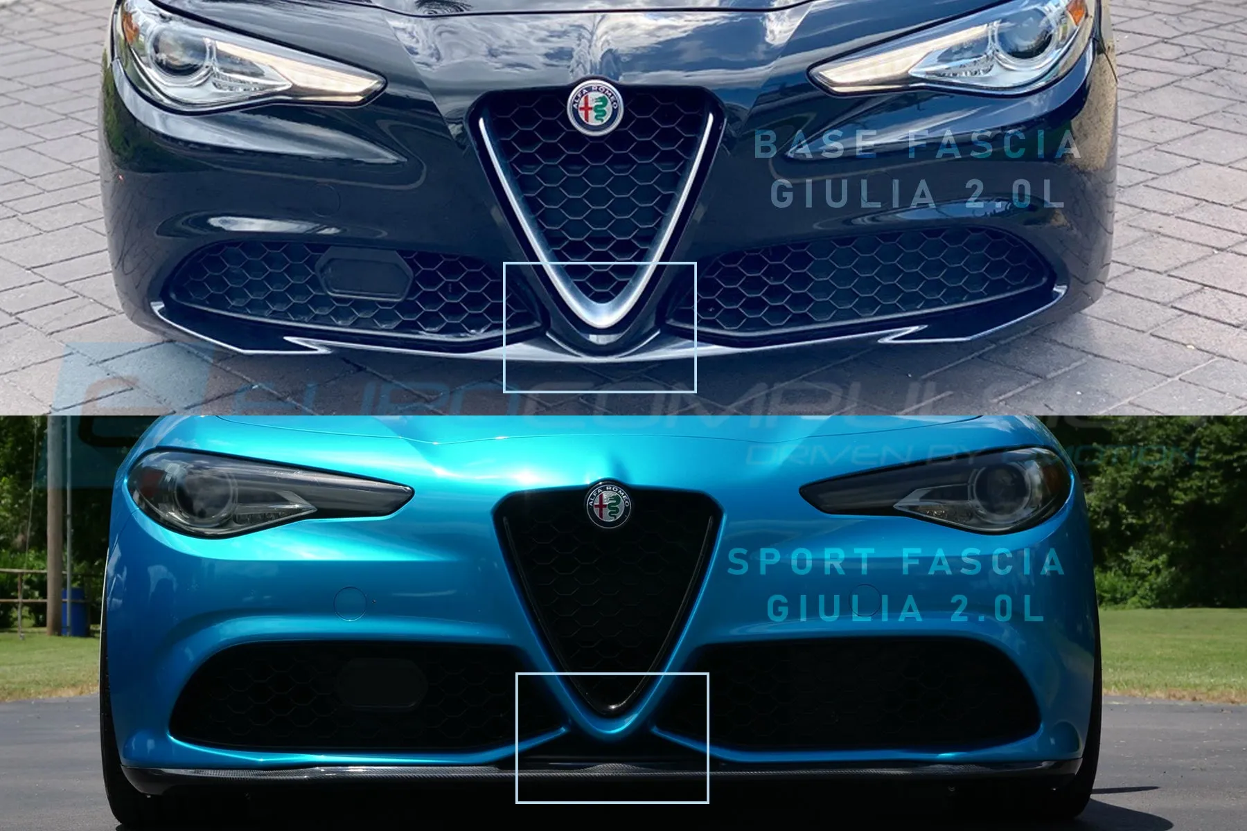 CARBON FIBER "QV STYLE" FRONT LIP (ALFA ROMEO GIULIA 2.0L BASE)