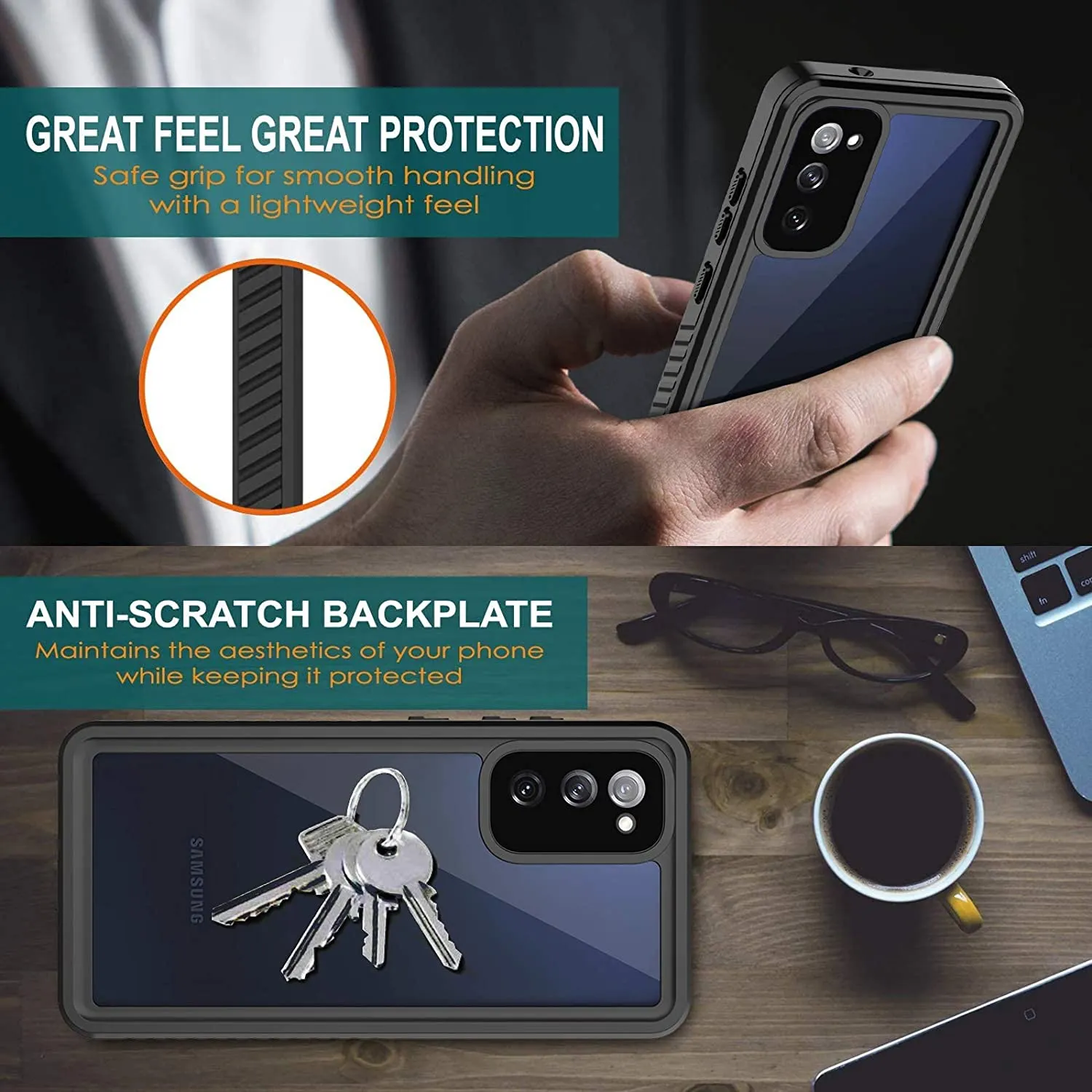 Galaxy S20 FE Waterproof Case | S20 FE Heavy Duty Waterproof Case