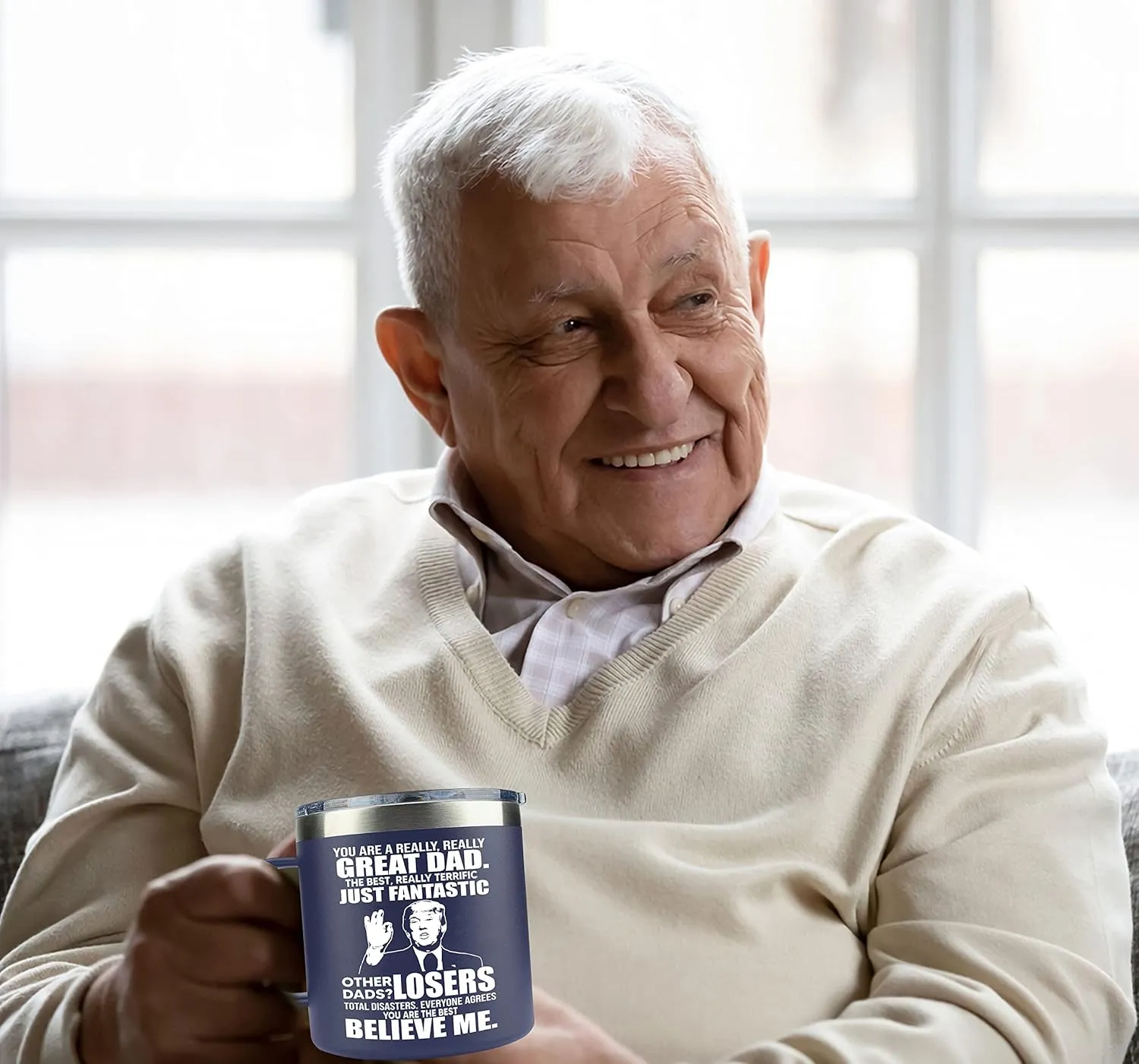 Gifts for Dad from Daughter, Son - Father's Day Gifts for Dad, Men - Dads Birthday Gift Ideas, Happy Birthday gifts for Dads, Fathers - Best Dad Ever Gift, Best dad Mug, 14 Oz Coffee Mug for dad