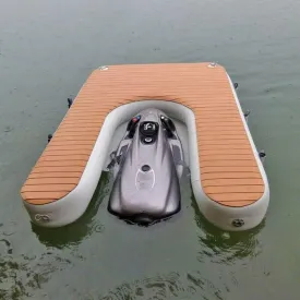 Inflatable Commercial Grade PVC Floating SUP Jet Ski Platform Dock Pier New (Size: 3x2.4)