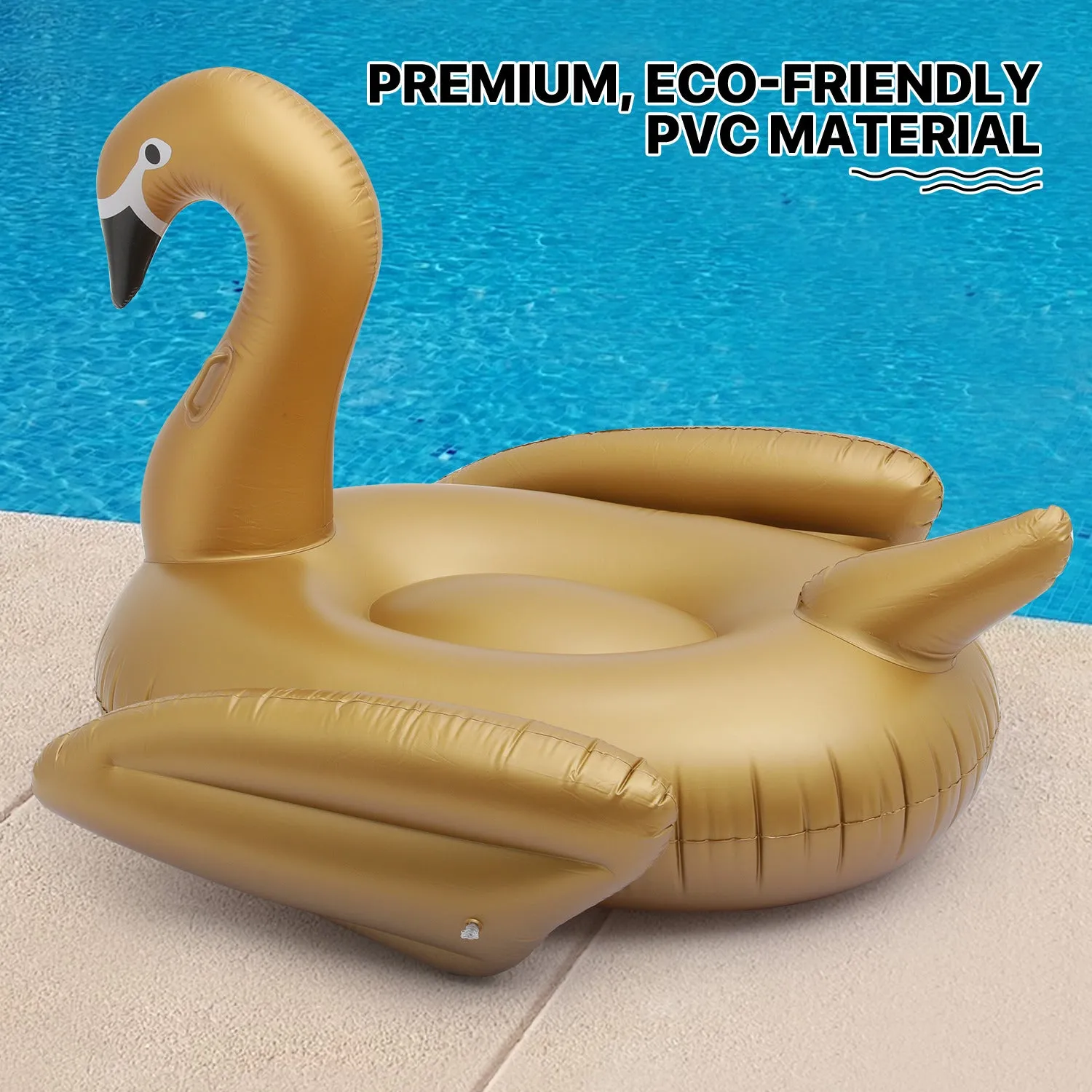 inflatable product-gold swan