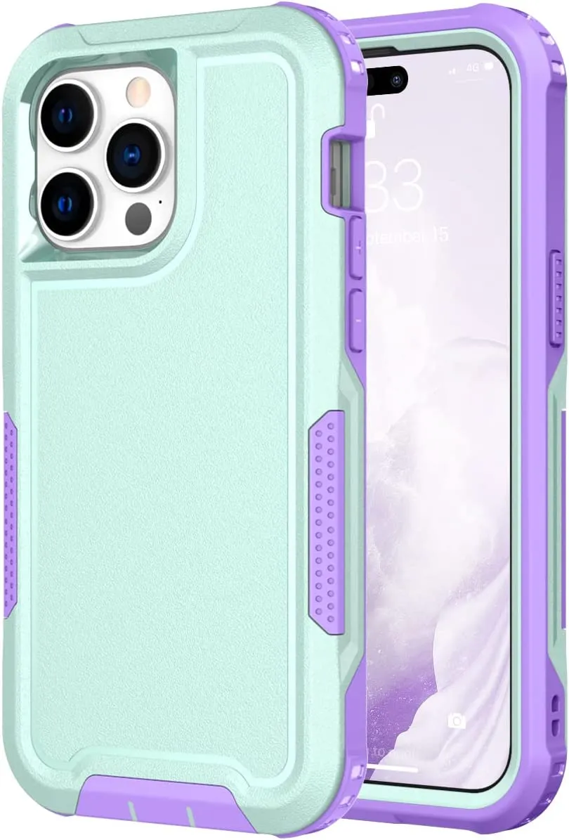 iPhone 14 Pro 5G Case Sturdy Heavy-Duty Tough Rugged Full Body Shockproof Bumper Anti-Scratch Hybrid Cover