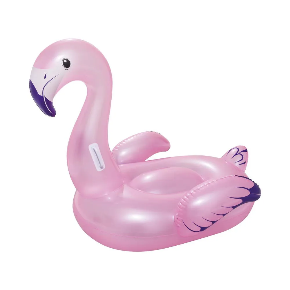 Kids Flamingo Rider Ride On Float Floating Seat Pool Lounger 1.27Mx1.27M