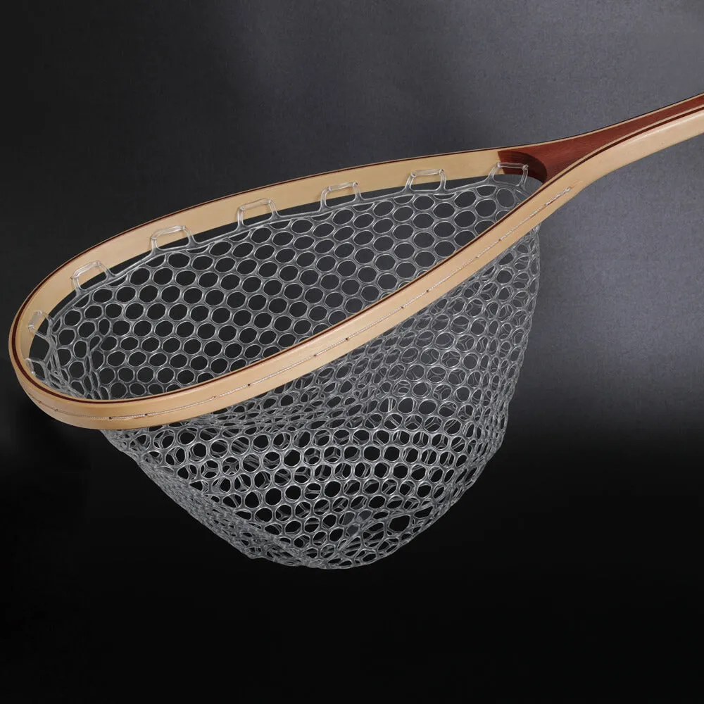 Kylebooker FN007 Fly Fishing Landing Net Soft Rubber Mesh Trout Net Catch and Release Net