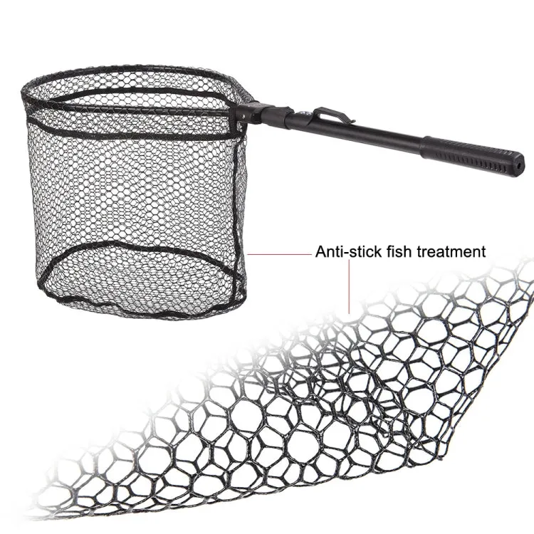 LEO 27984 Aluminum Alloy Quick Folding Fishing Net(Black)