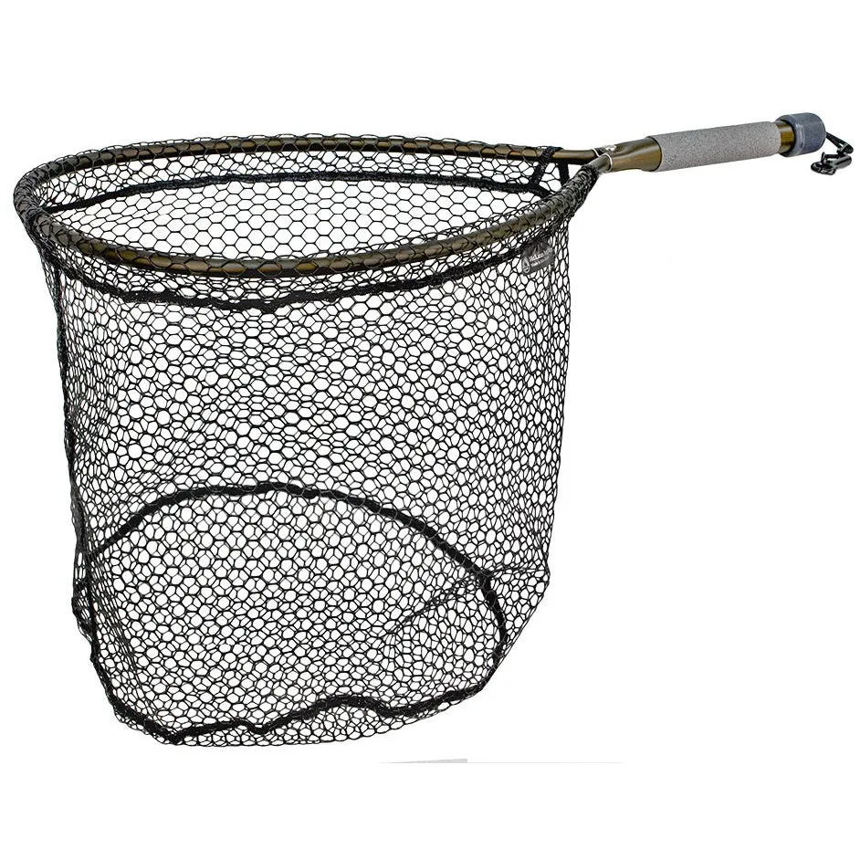 McLean Angling Rubber Mesh Bronze Short Handle Net