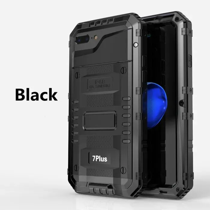 Metal Aluminum Sealed Waterproof Diving Case for iPhone 14 13 11 12 Pro XS Max XR 8 7 Plus SE Heavy Duty Armor Shockproof Cover