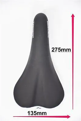 MTB OR ROAD BIKE SEAT-SADDLE TACOMA SL IN BLACK-WHITE VINYL SADDLE 275mmx135mm