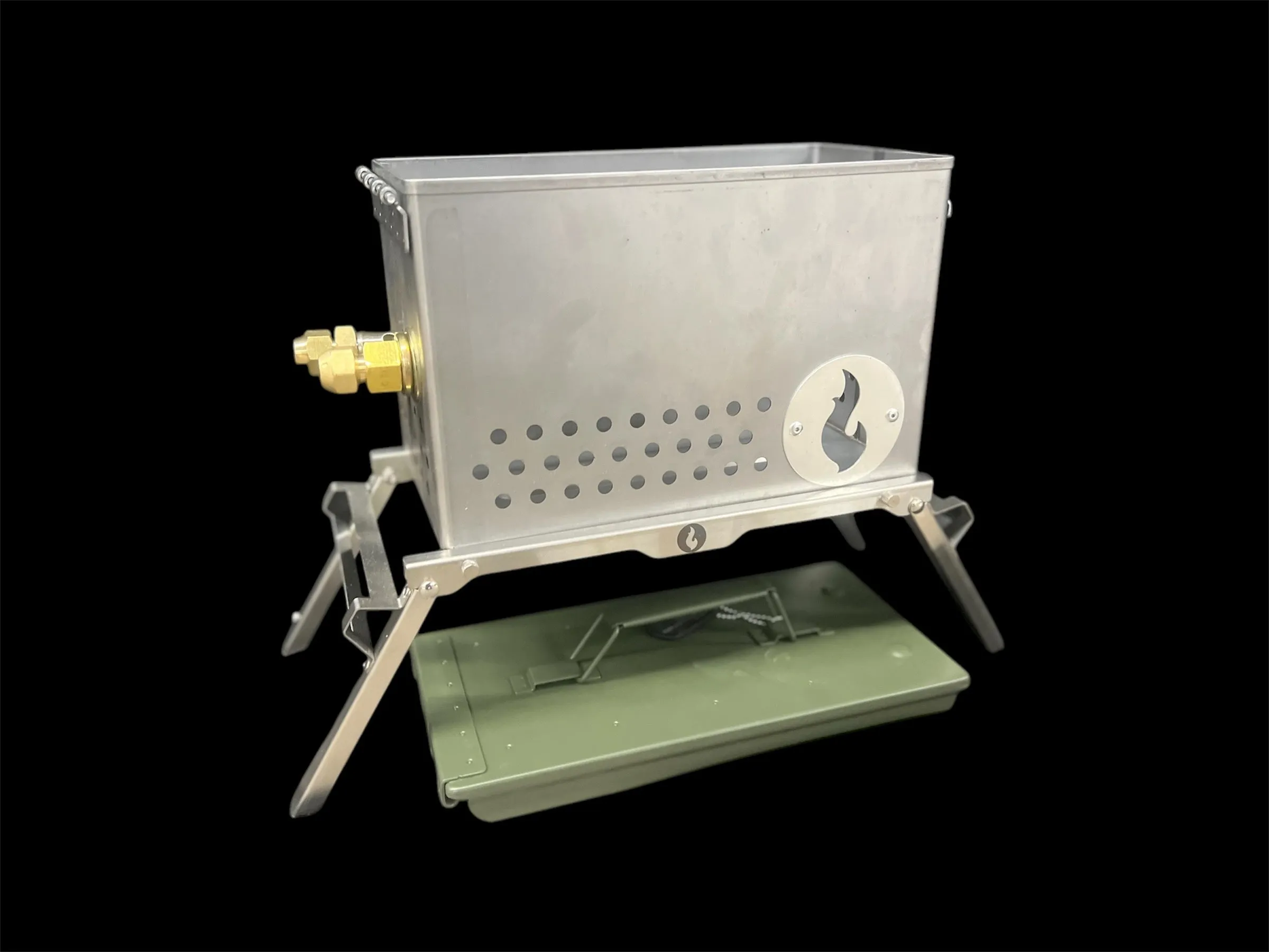 Naked LavaBox Combo: Unpainted LavaBox, Grill/Stand, and Carry Case