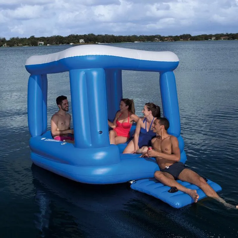 Party for 4 Floating Island Inflatable Pool Island Float