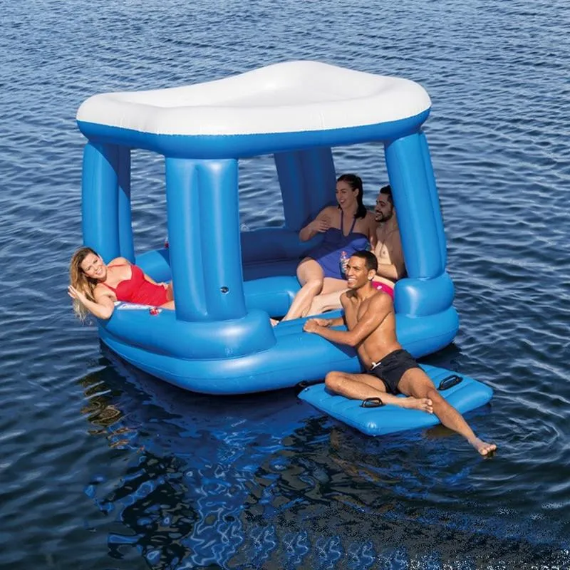 Party for 4 Floating Island Inflatable Pool Island Float