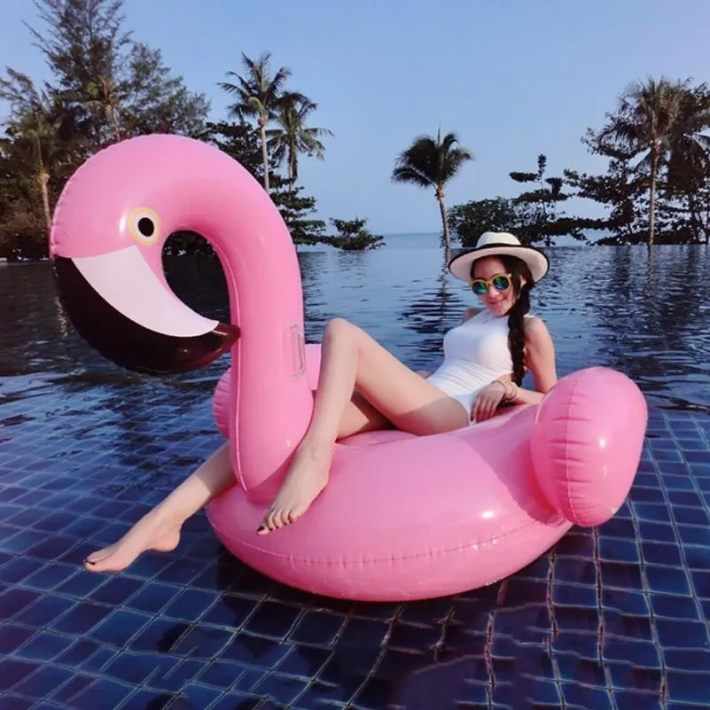 Pink Flamingo Float Inflatable Party Pool Float for Summer
